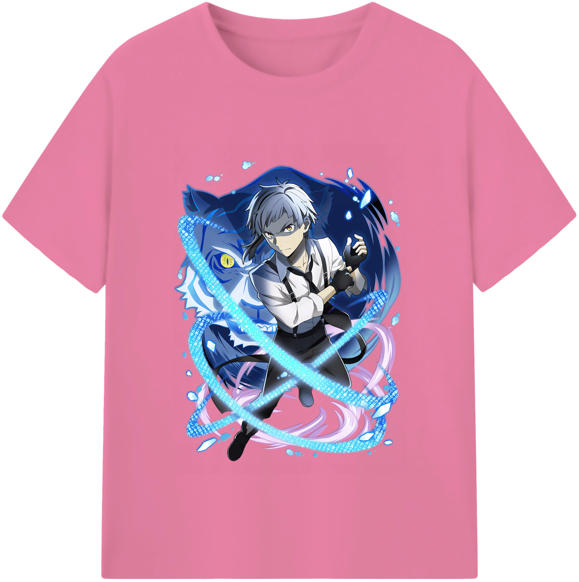 （画像用） 文豪ストレイドッグス Bungo Stray Dogs 綿100％半袖Tシャツ（フロントプリント）